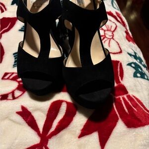 INC International Concepts Elegant Black Cutout Heels